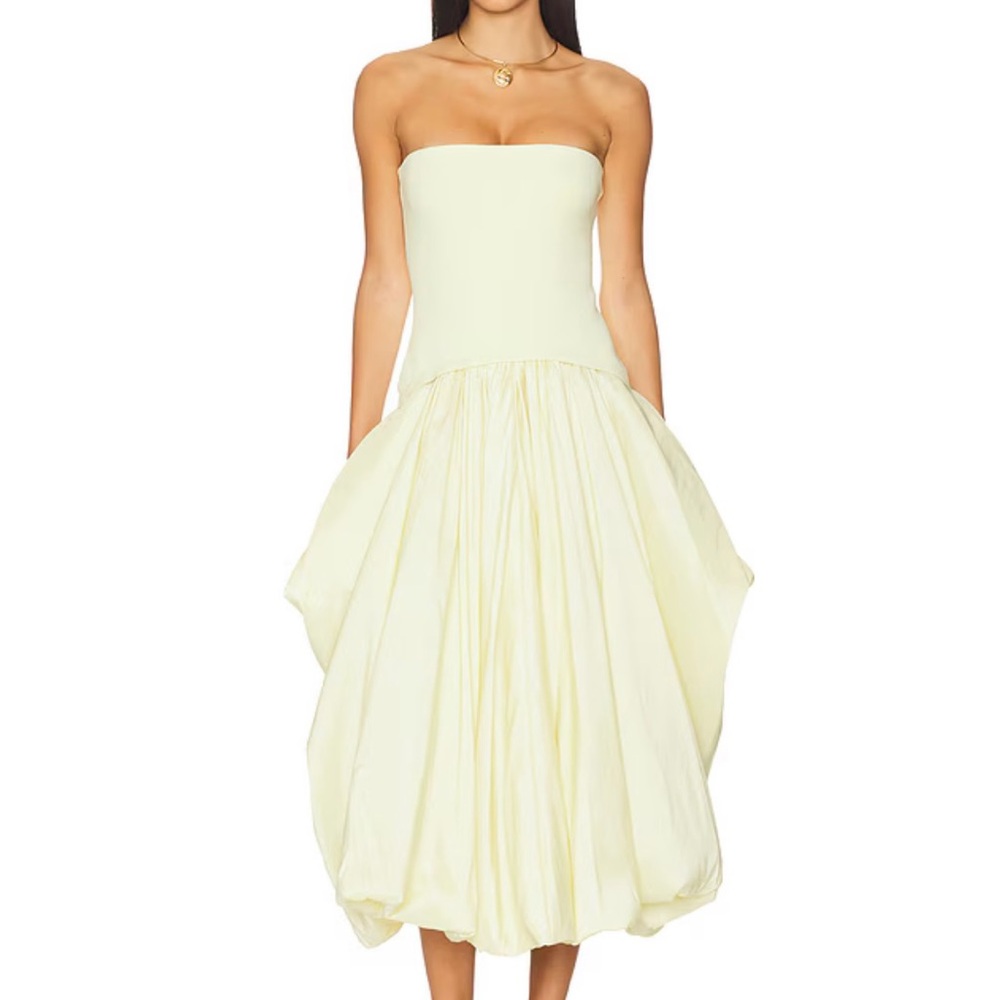 SIMKHAI Izzy Midi Dress in Sunglow